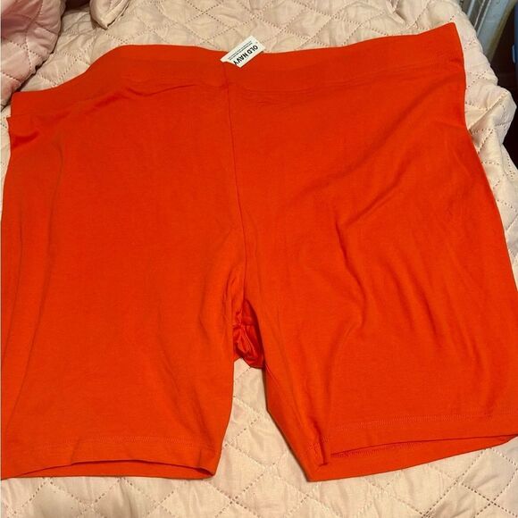 Old Navy Women's Vibrant Coral Bike Shorts - Picture 3 of 9